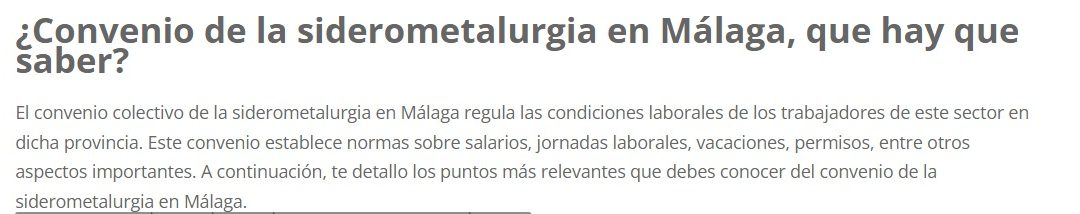 ¿Convenio de la siderometalurgia en Málaga, que hay que saber?