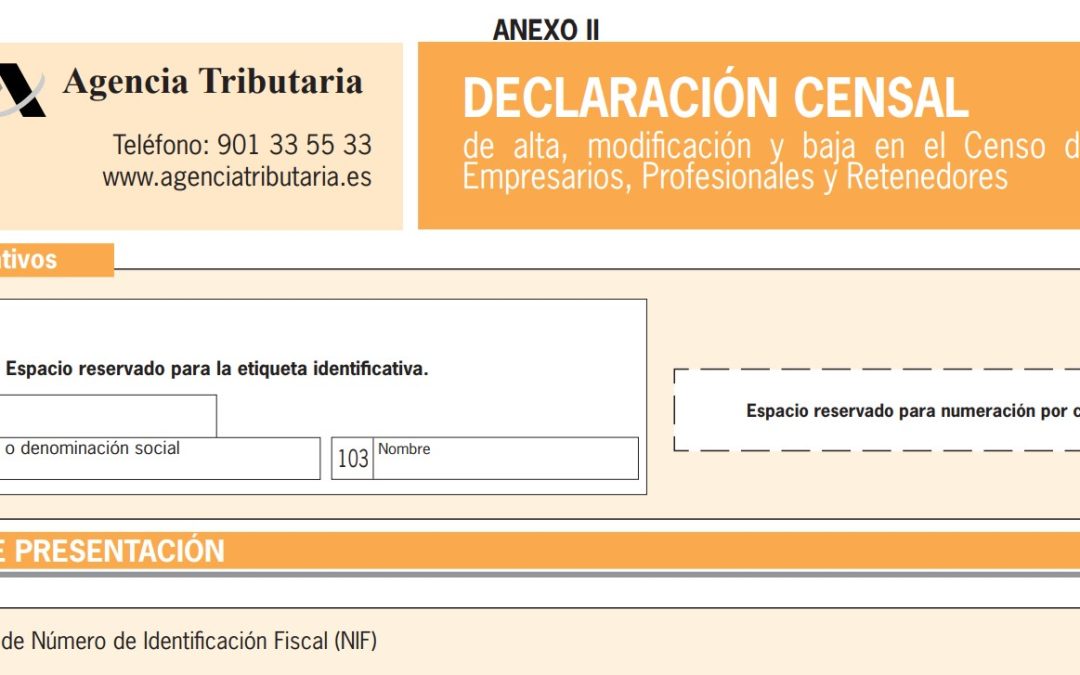 Qué es el Modelo 036 de Hacienda y cómo debes cumplimentarlo